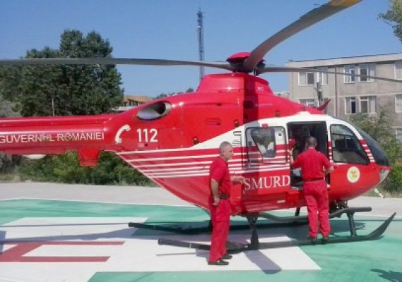 Bărbat cu disecţie de aortă, transportat cu elicopterul SMURD la Bucureşti